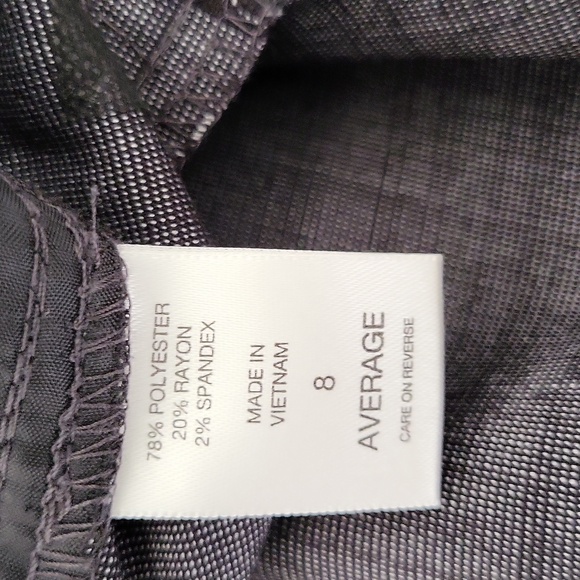 New York & Company Seventh Ave Dark Grey Dress Suiting Pants Size 8 - Picture 7 of 8
